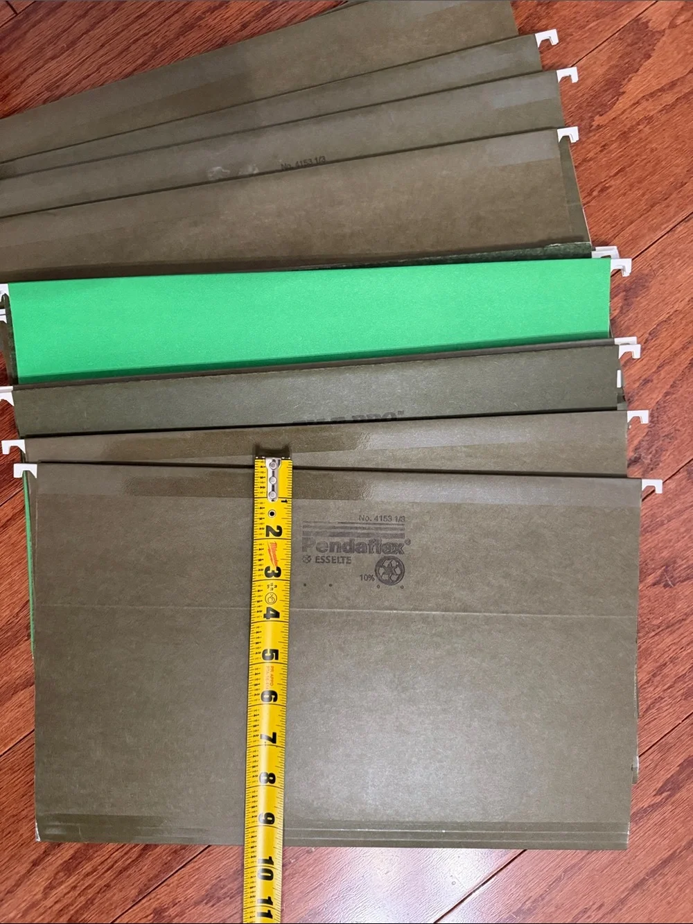 Pendaflex Green Legal Sized Hanging File Folders- set of 17
